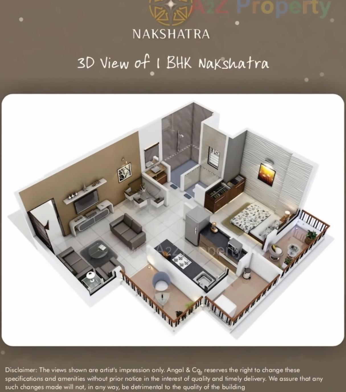 Layout of real estate project Nakshatra located at Pashan, Pune, Maharashtra