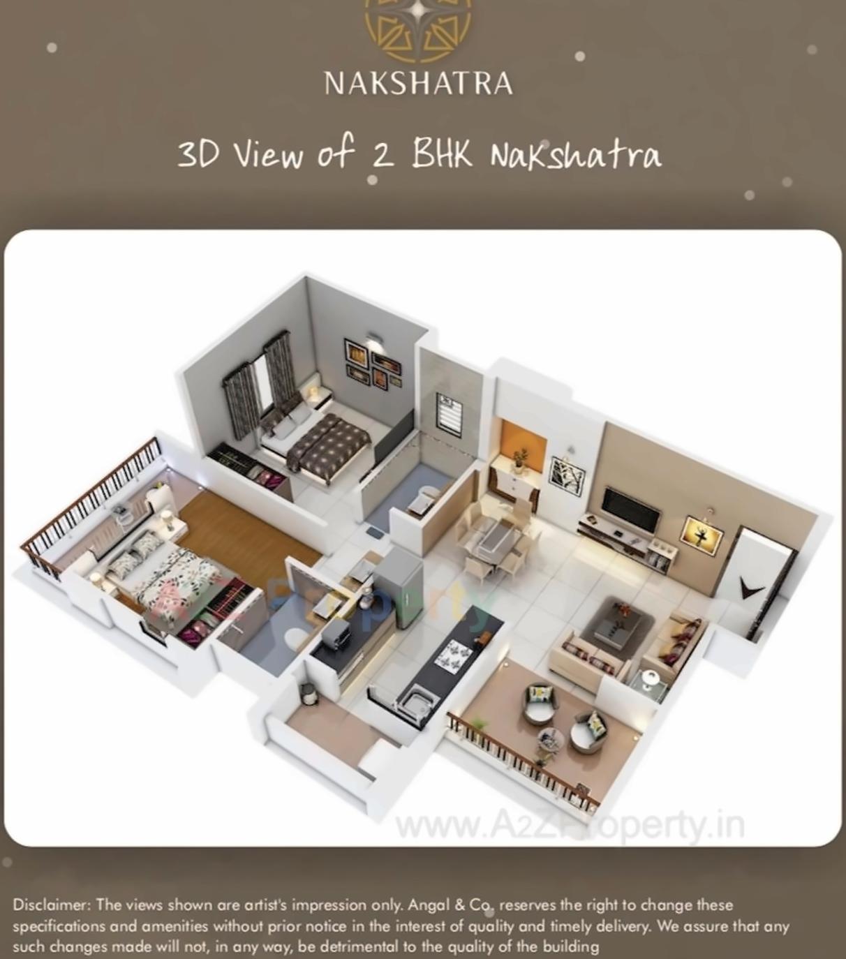 Layout of real estate project Nakshatra located at Pashan, Pune, Maharashtra