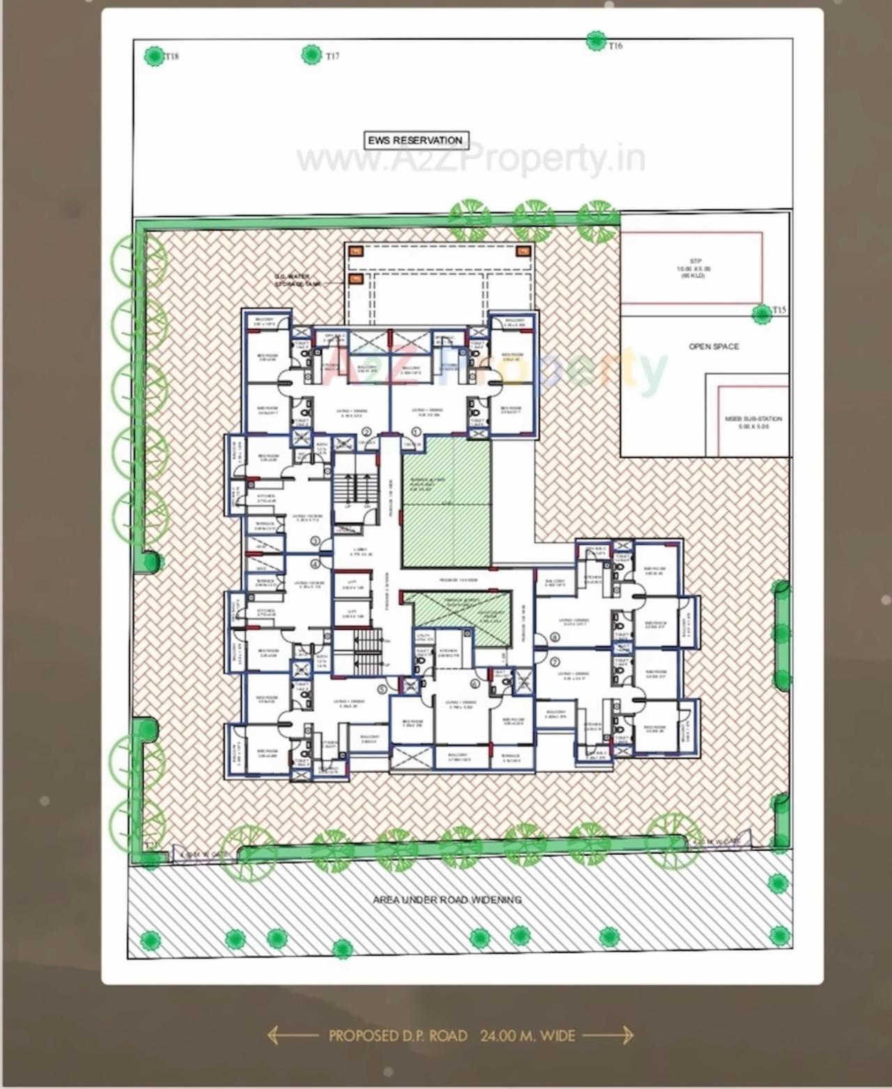 Layout of real estate project Nakshatra located at Pashan, Pune, Maharashtra
