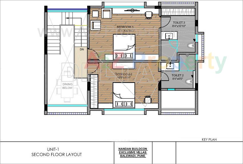 Nandan Amaira Unit1 Second Floor of real estate project Nandan Amaira located at Pune-m-corp, Pune, Maharashtra