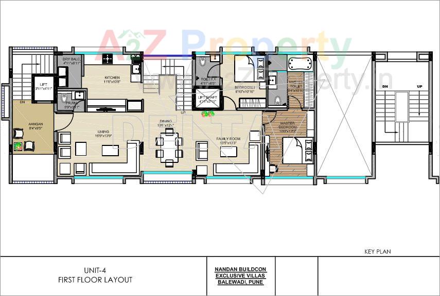 Nandan Amaira Unit4 First Floor of real estate project Nandan Amaira located at Pune-m-corp, Pune, Maharashtra