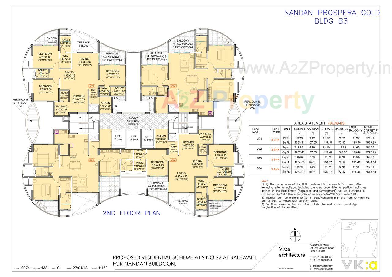 0000000000 of real estate project Nandan Prospera Gold located at Baner, Pune, Maharashtra
