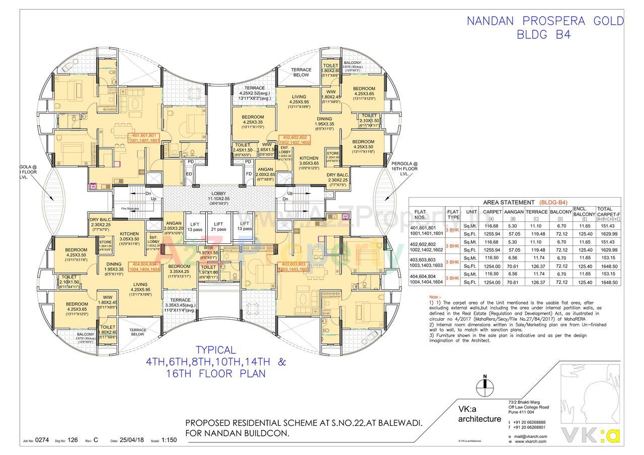 1111111111 of real estate project Nandan Prospera Gold located at Baner, Pune, Maharashtra