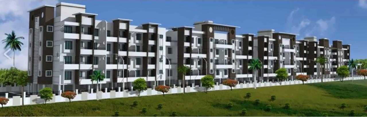 3D Elevation of real estate project Nandini Orchid located at Wadki, Pune, Maharashtra