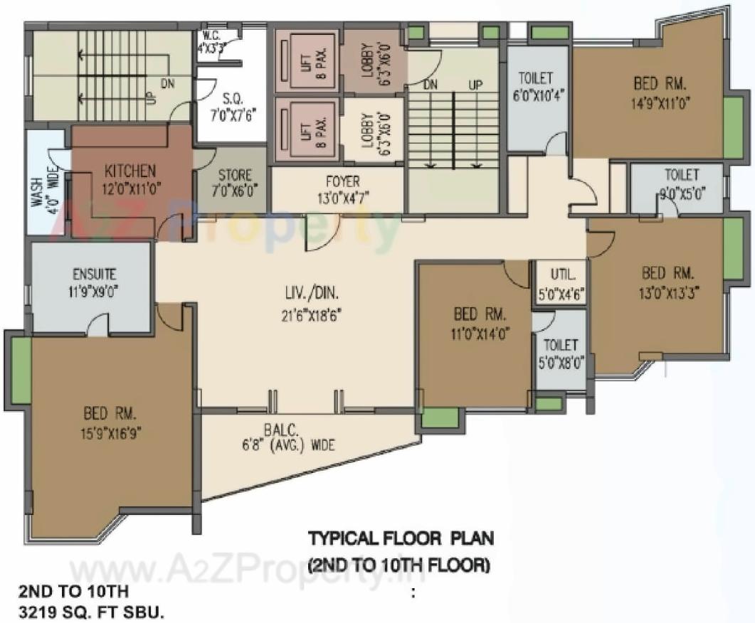 Layout of real estate project Nandini Orchid located at Wadki, Pune, Maharashtra