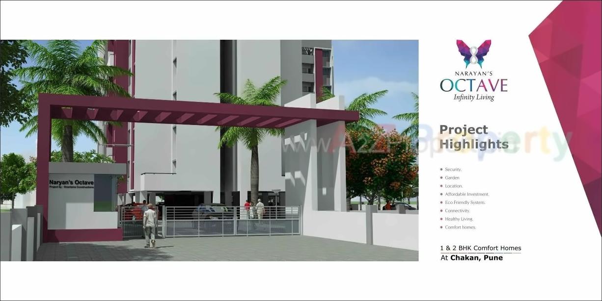 3D Elevation of real estate project Narayan Octave located at Nanekarwadi-ct, Pune, Maharashtra