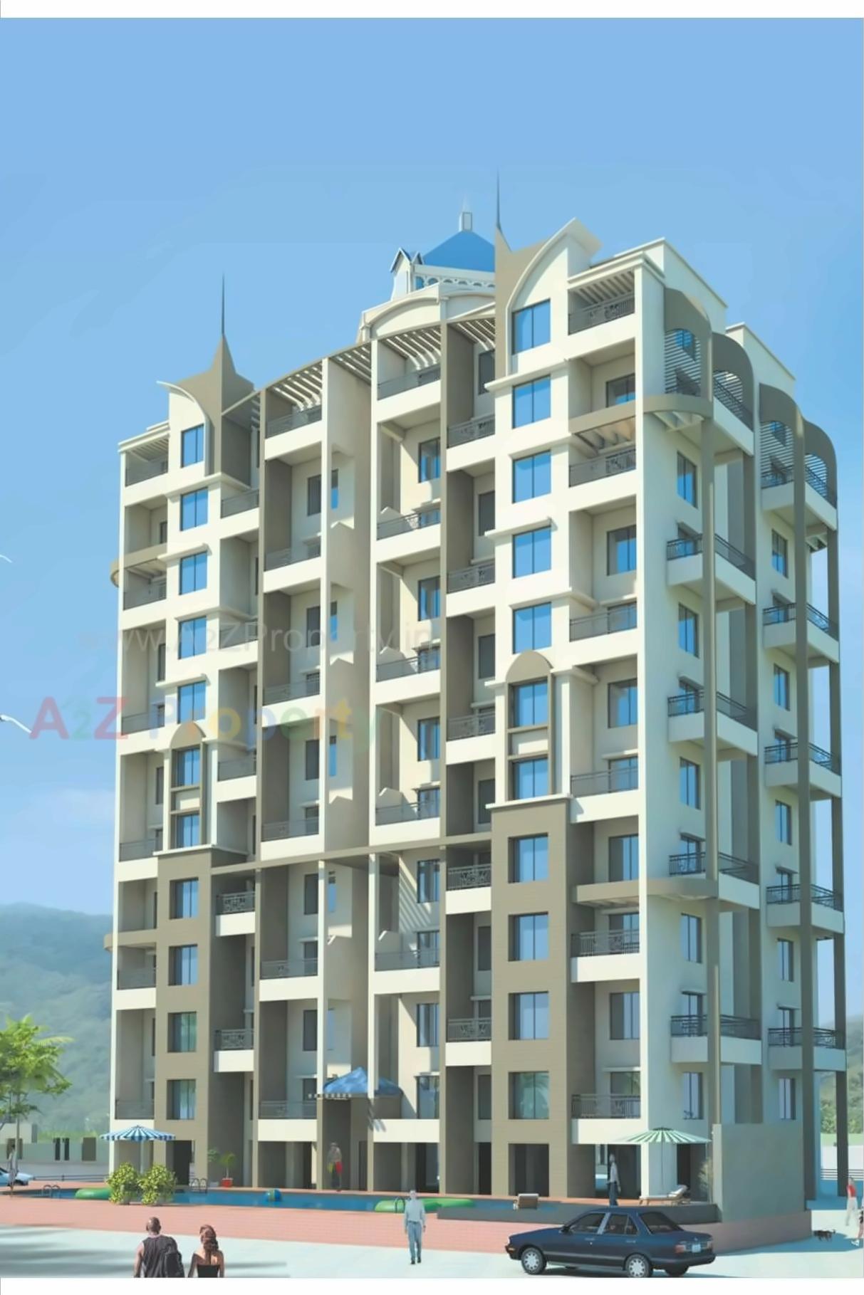 3D Elevation of real estate project Naren Bliss Naren Pearl located at Hadapsar, Pune, Maharashtra
