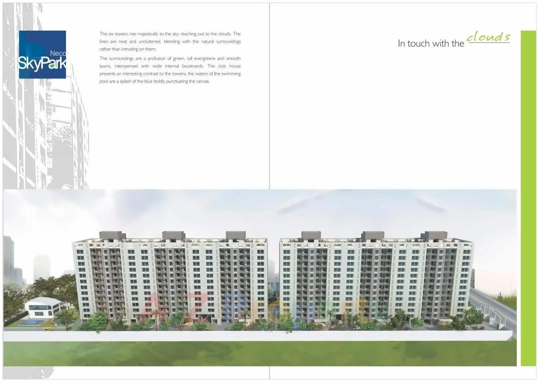 3D Elevation of real estate project Neco Skypark located at Pimpri-chinchawad-m-corp, Pune, Maharashtra