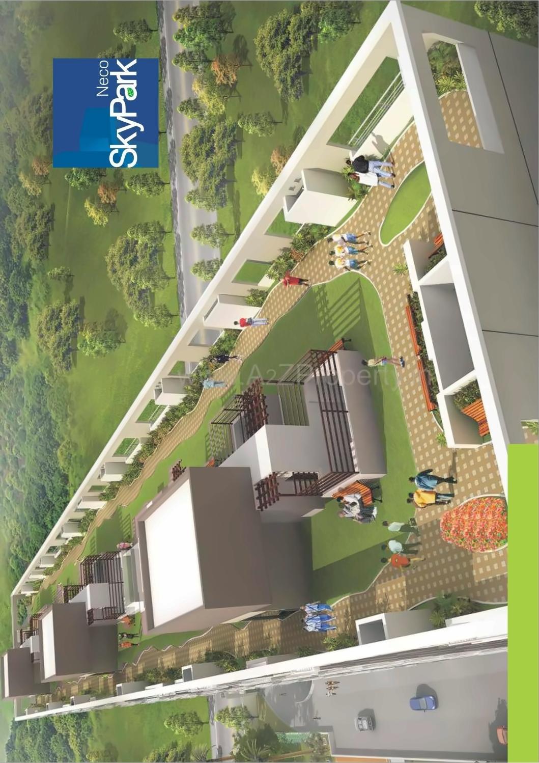 3D Elevation of real estate project Neco Skypark located at Pimpri-chinchawad-m-corp, Pune, Maharashtra