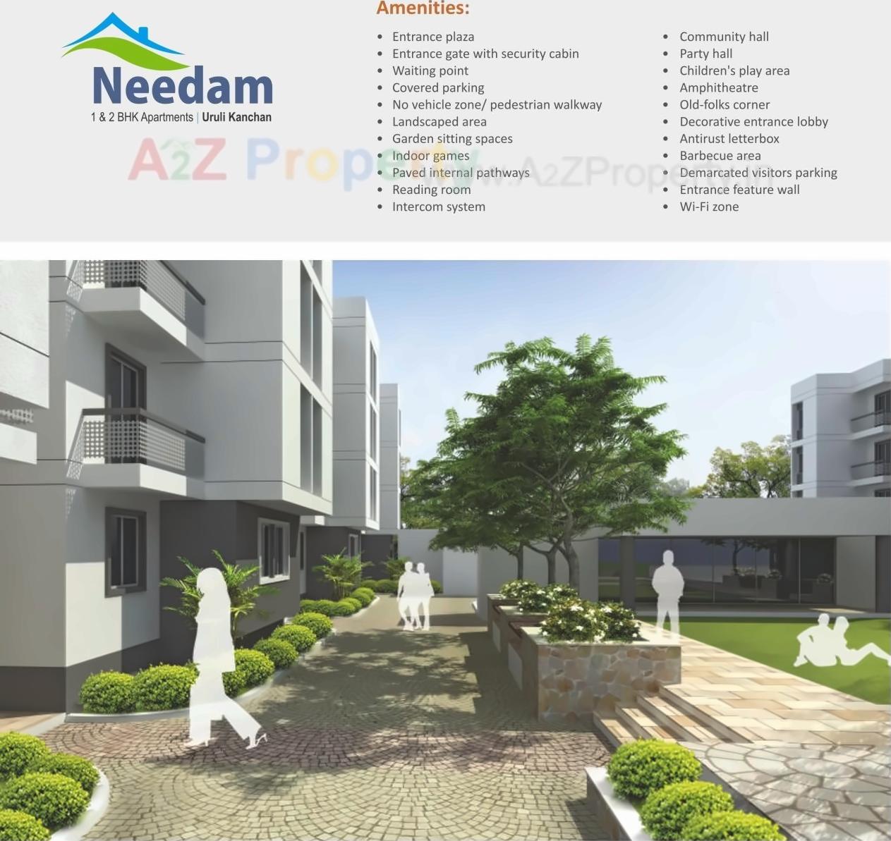 3D Elevation of real estate project Needam   Block located at Koregaon-mul, Pune, Maharashtra