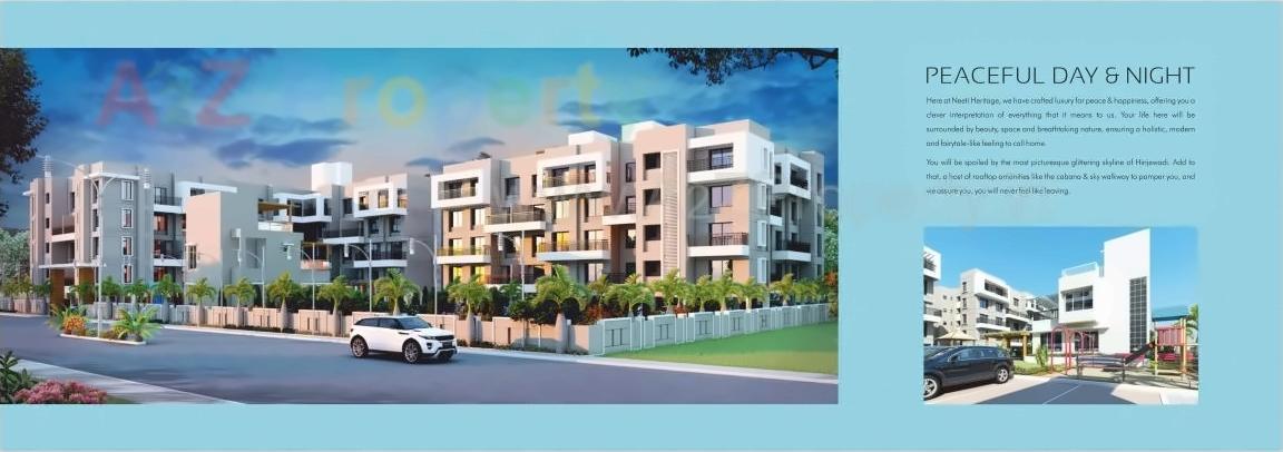 3D Elevation of real estate project Neeti Heritage located at Pune-m-corp, Pune, Maharashtra