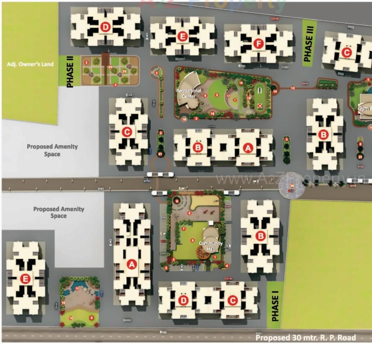 Layout of real estate project Neo City located at Wagholi, Pune, Maharashtra
