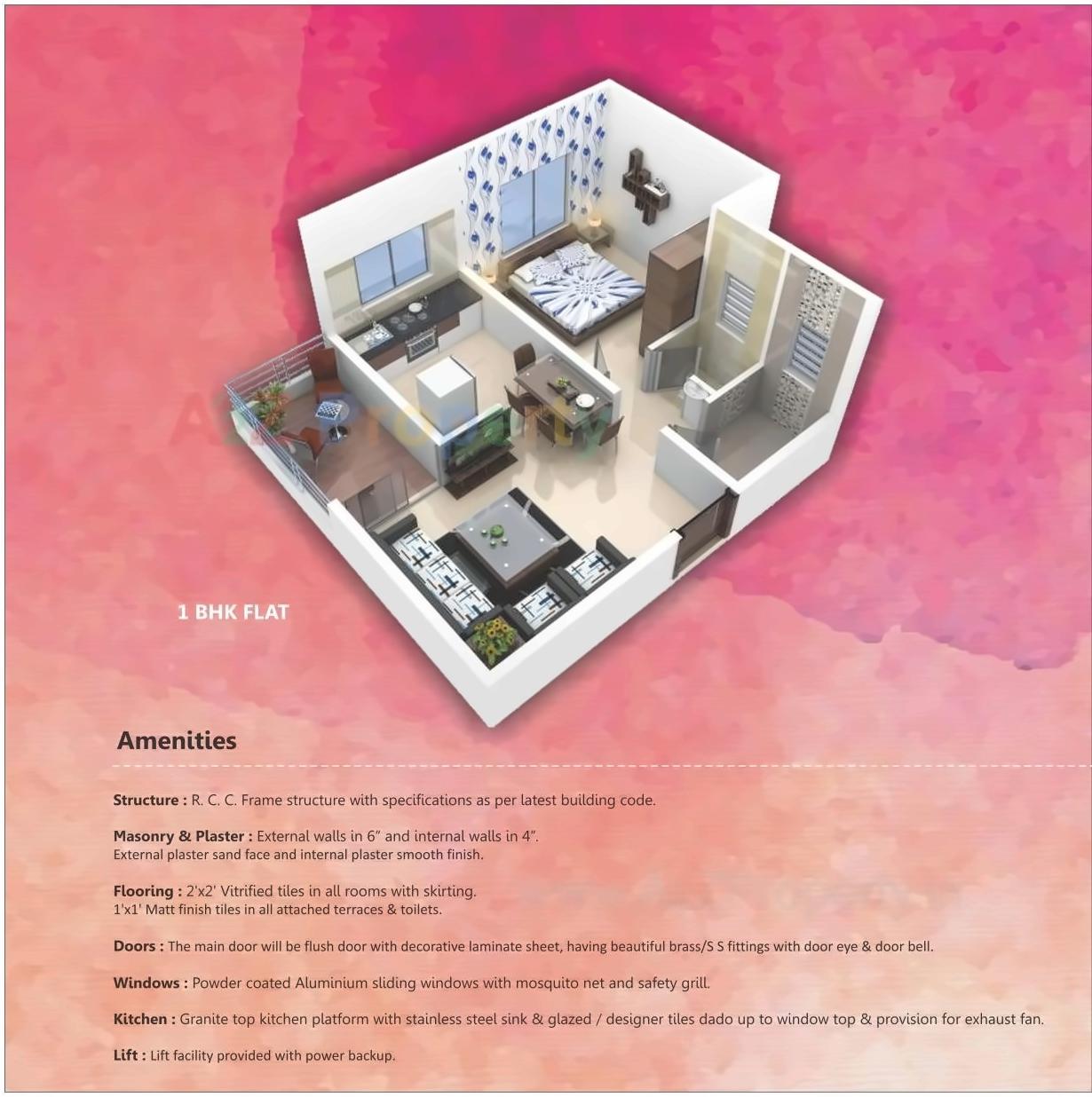 Layout of real estate project Nexus Glorious located at Sus, Pune, Maharashtra