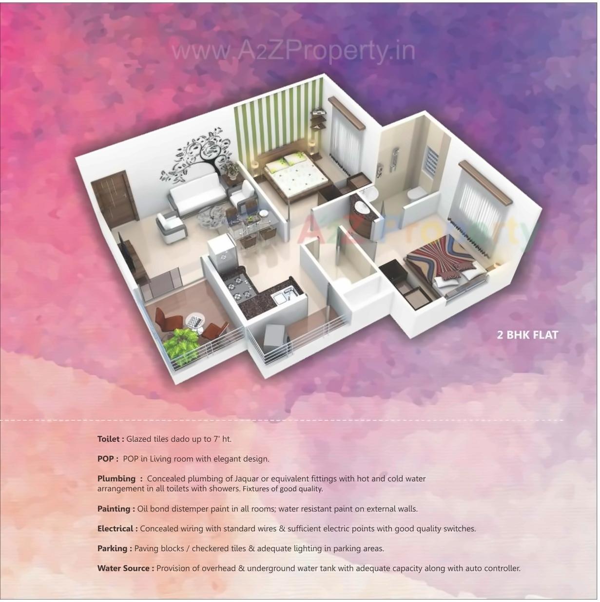 Layout of real estate project Nexus Glorious located at Sus, Pune, Maharashtra