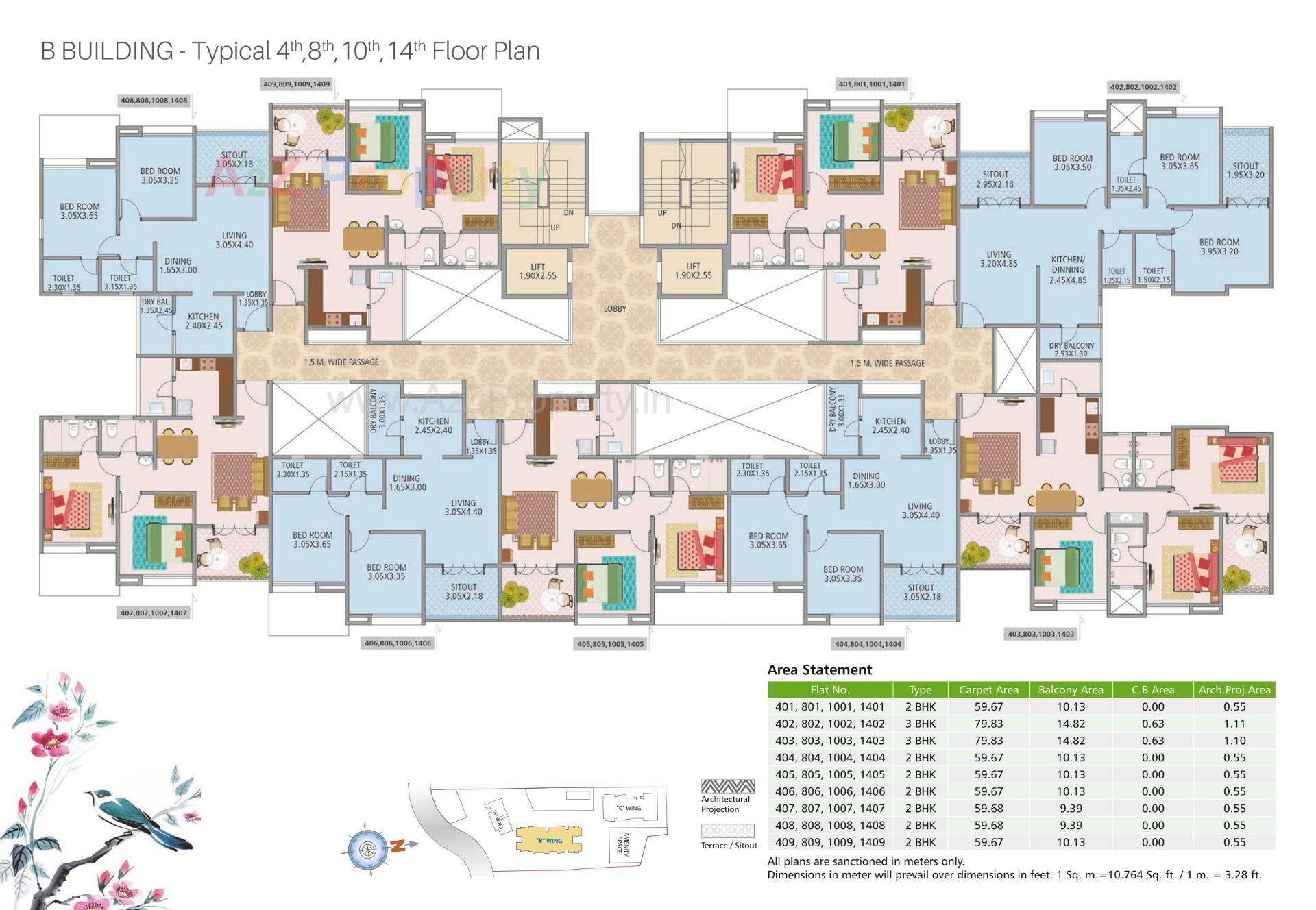 Layout of real estate project Nirman Altius located at Kharadi, Pune, Maharashtra