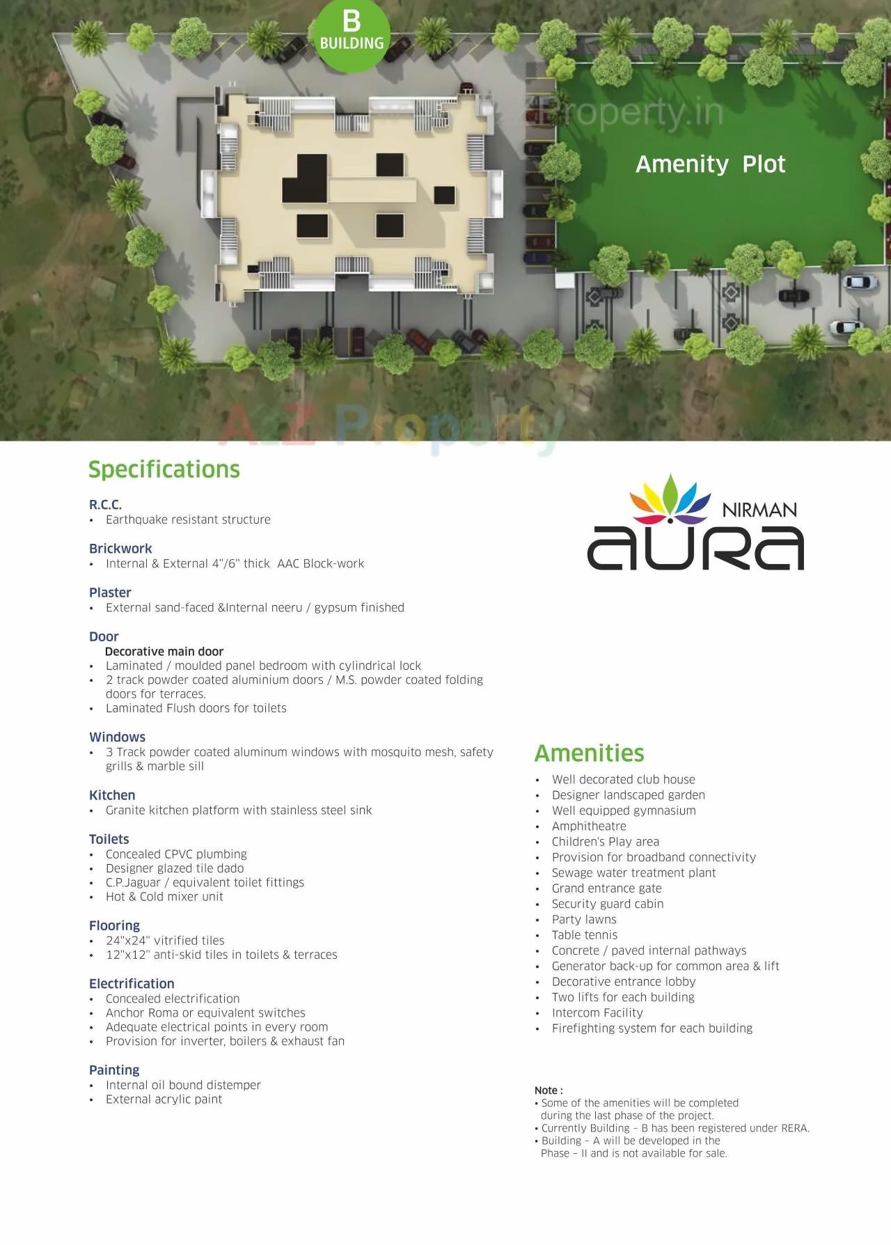 Layout of real estate project Nirman Aura located at Ambegaon-bk, Pune, Maharashtra