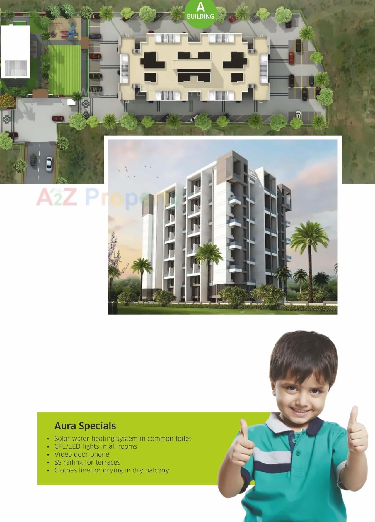 3D Elevation of real estate project Nirman Aura located at Ambegaon-bk, Pune, Maharashtra