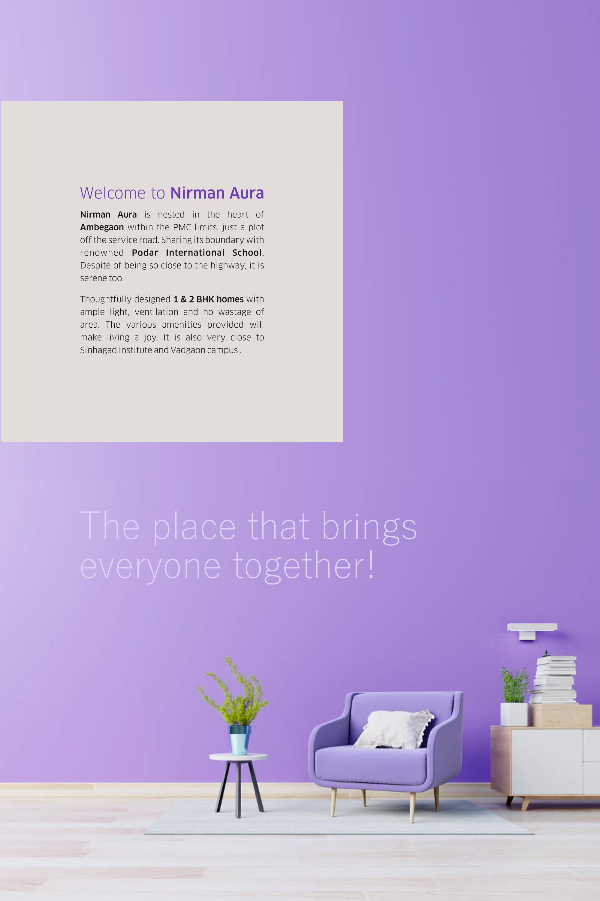 3D Elevation of real estate project Nirman Aura located at Ambegaon-bk, Pune, Maharashtra