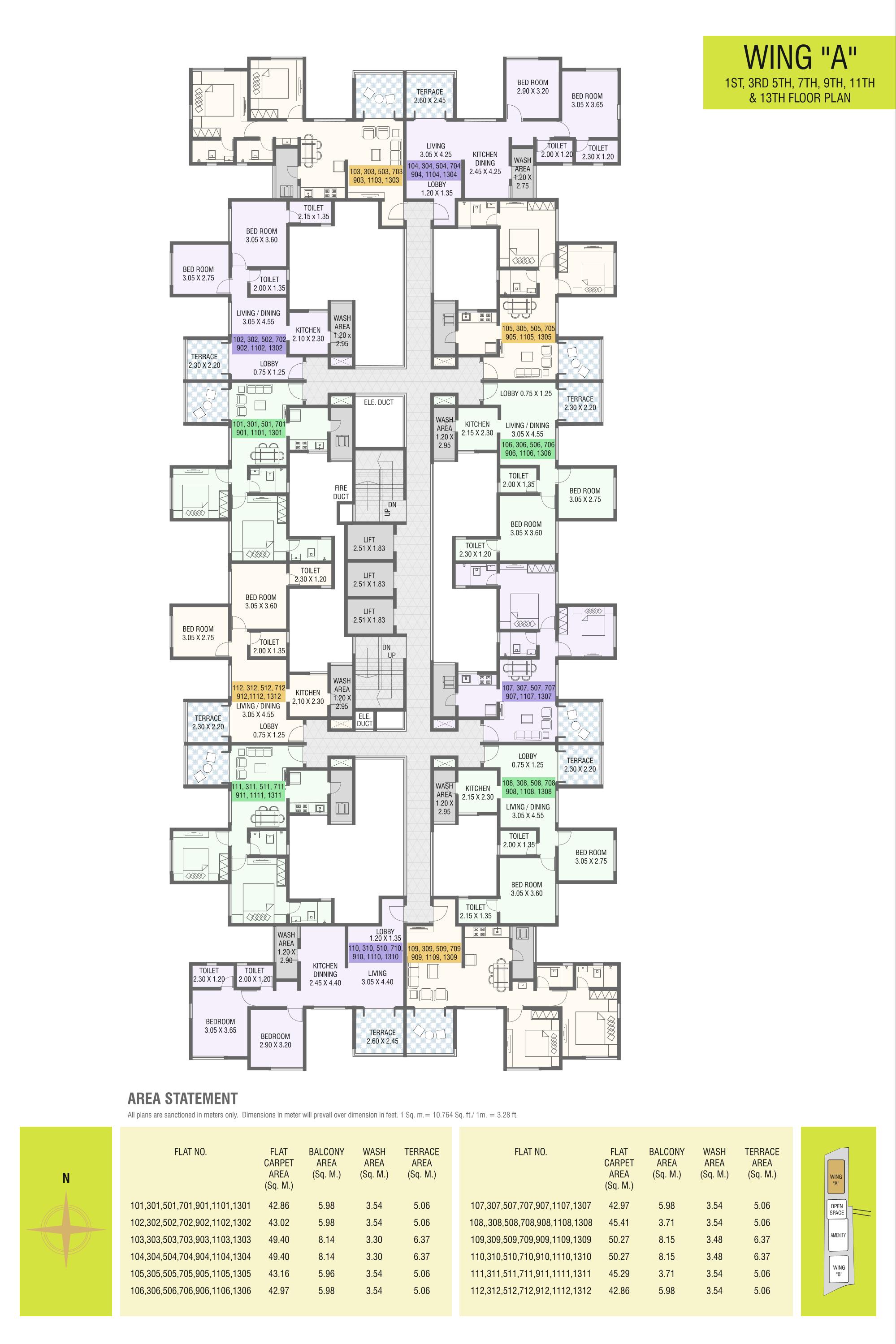 Layout of real estate project Nirman Aura located at Ambegaon-bk, Pune, Maharashtra