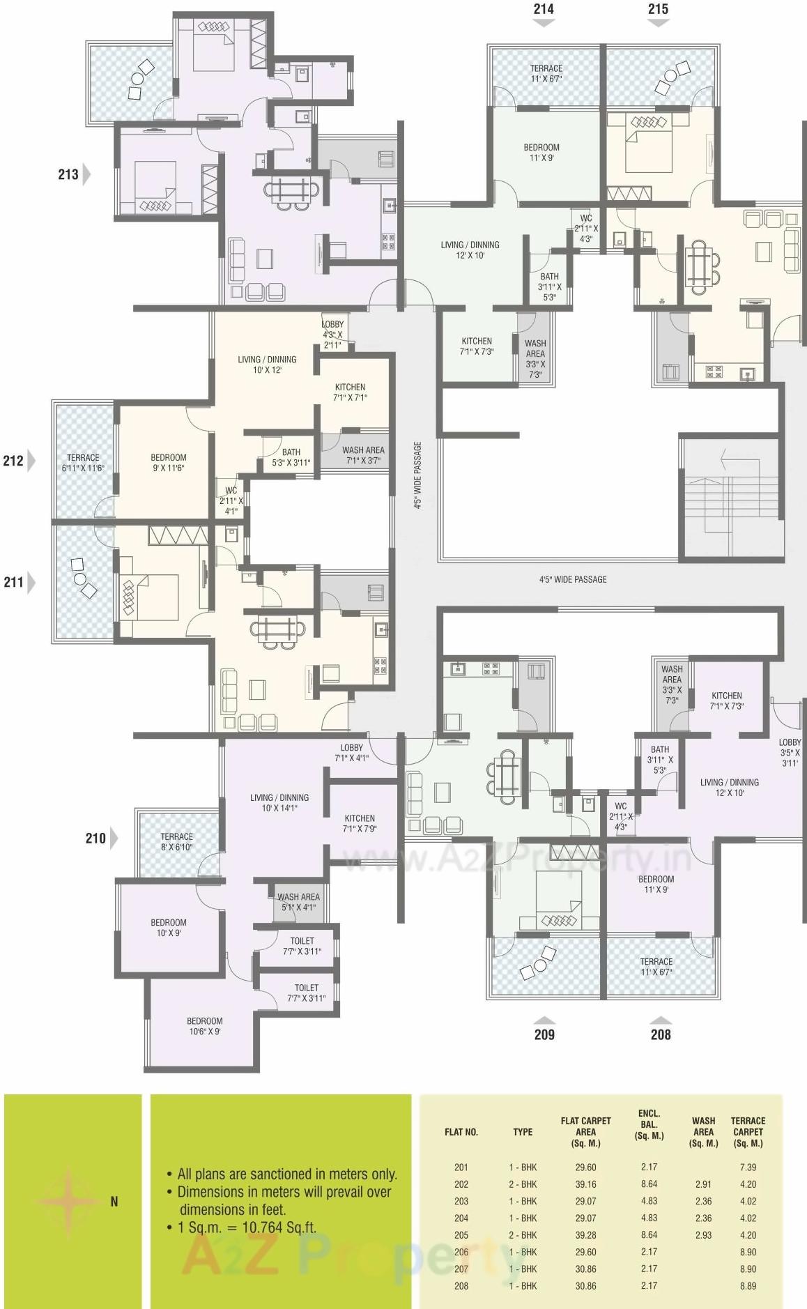 Layout of real estate project Nirman Aura located at Ambegaon-bk, Pune, Maharashtra