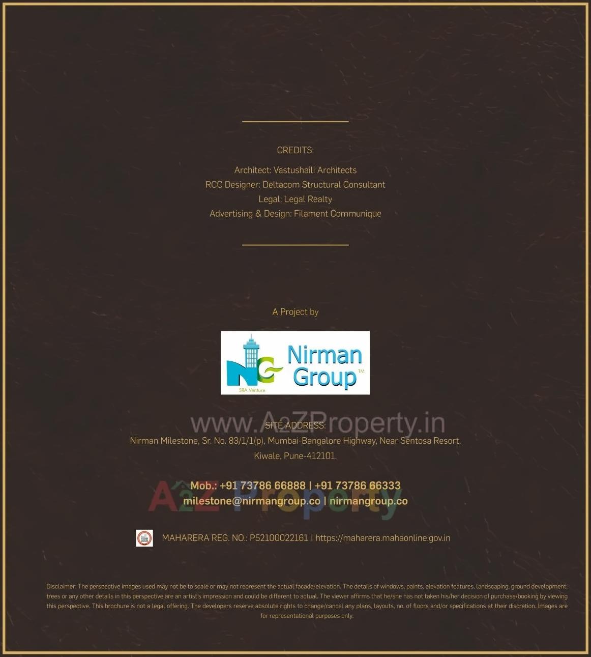  of real estate project Nirman Milestone located at Kivale, Pune, Maharashtra