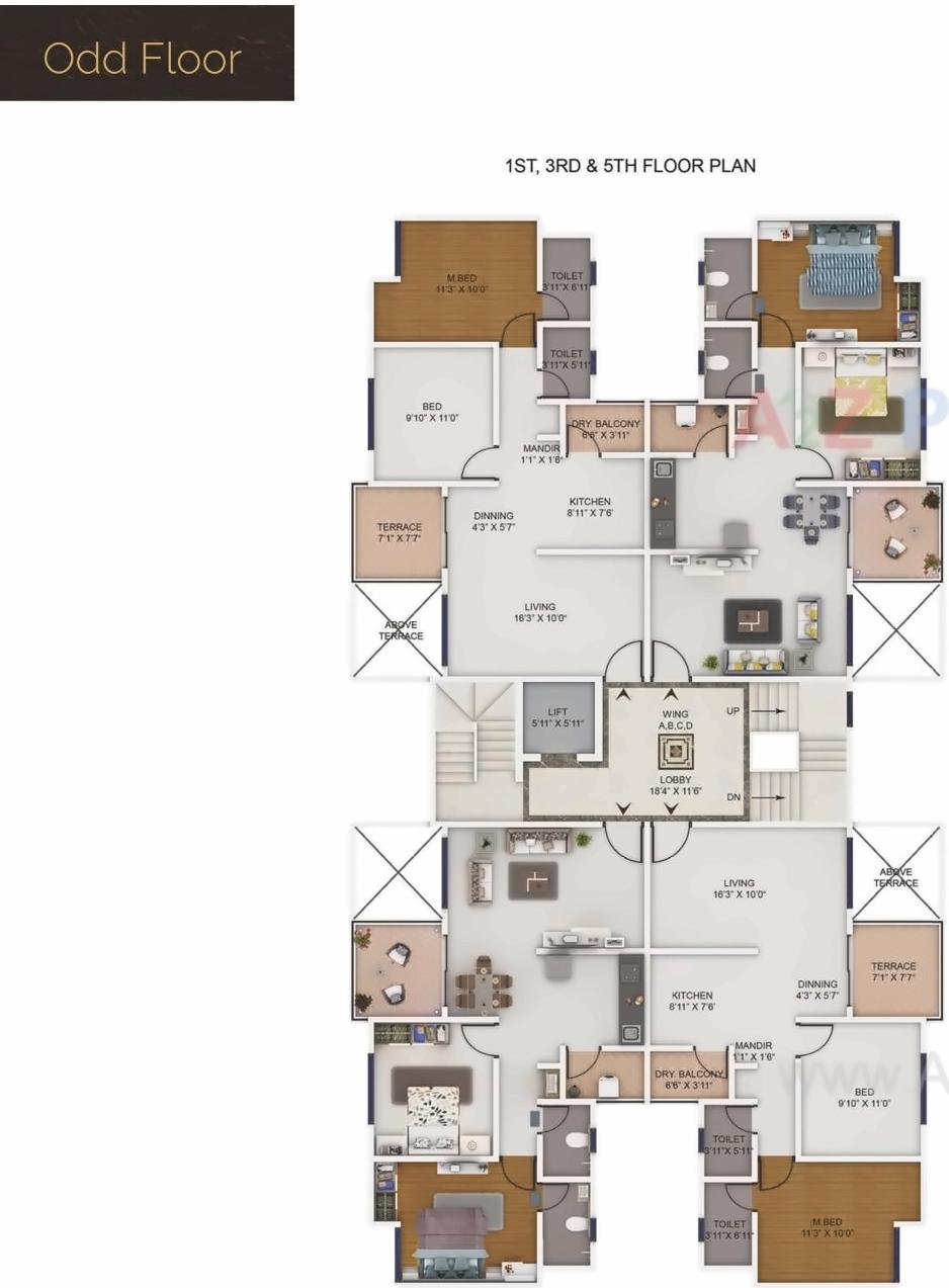 Layout of real estate project Nirman Milestone located at Kivale, Pune, Maharashtra