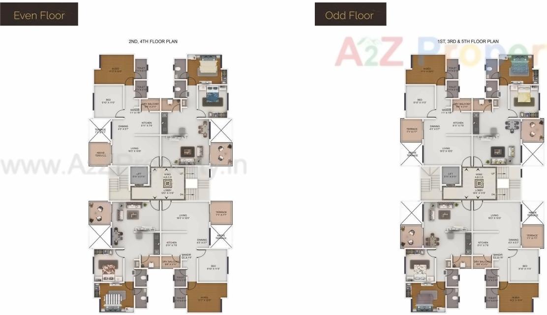 Layout of real estate project Nirman Milestone located at Kivale, Pune, Maharashtra