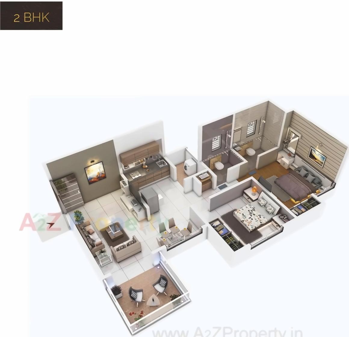 Layout of real estate project Nirman Milestone located at Kivale, Pune, Maharashtra