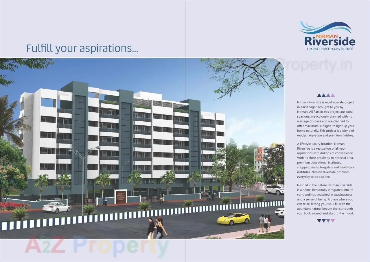 3D Elevation of real estate project Nirman Riverside located at Karve-nagar, Pune, Maharashtra