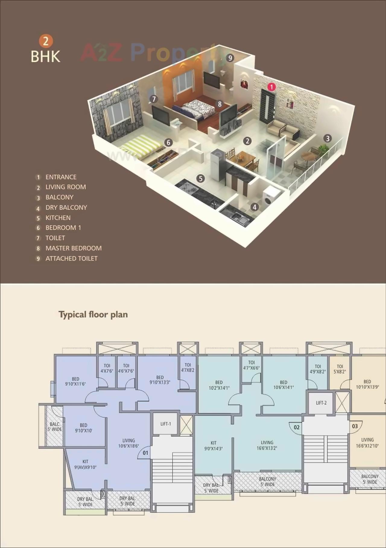 Layout of real estate project Nirman Riverside located at Karve-nagar, Pune, Maharashtra
