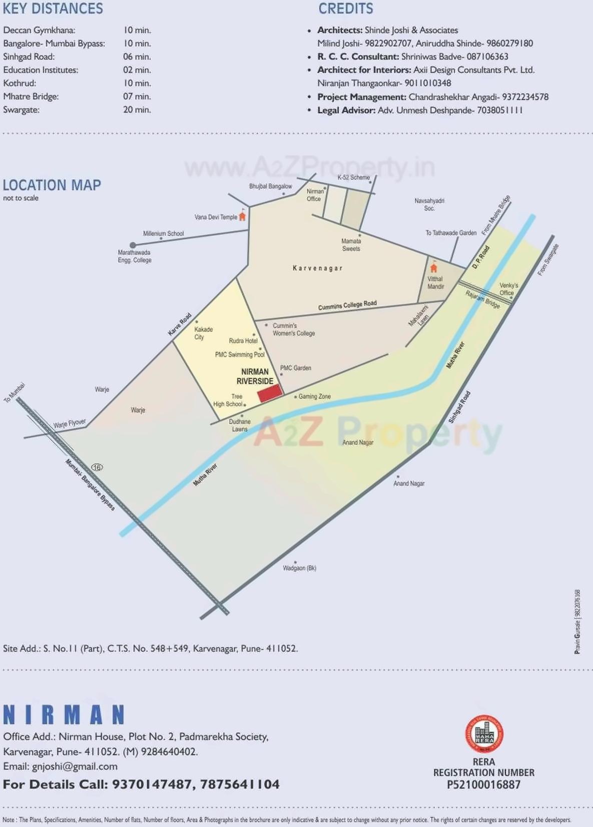  of real estate project Nirman Riverside located at Karve-nagar, Pune, Maharashtra