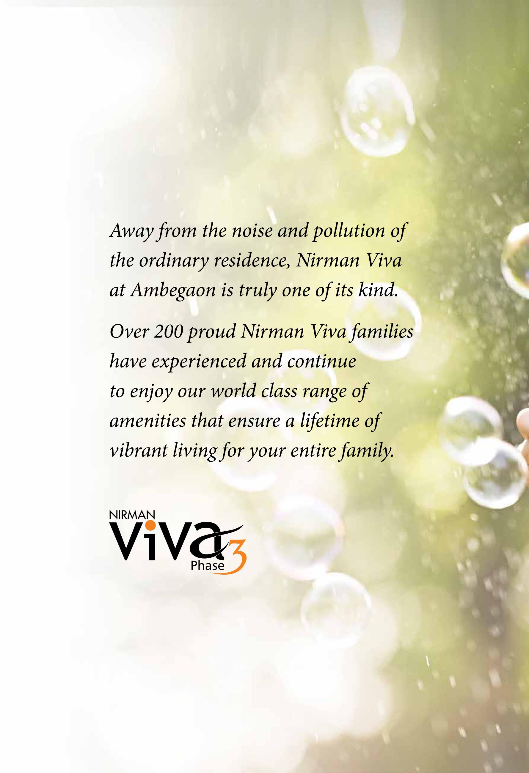 Layout of real estate project Nirman Viva located at Pune-m-corp, Pune, Maharashtra