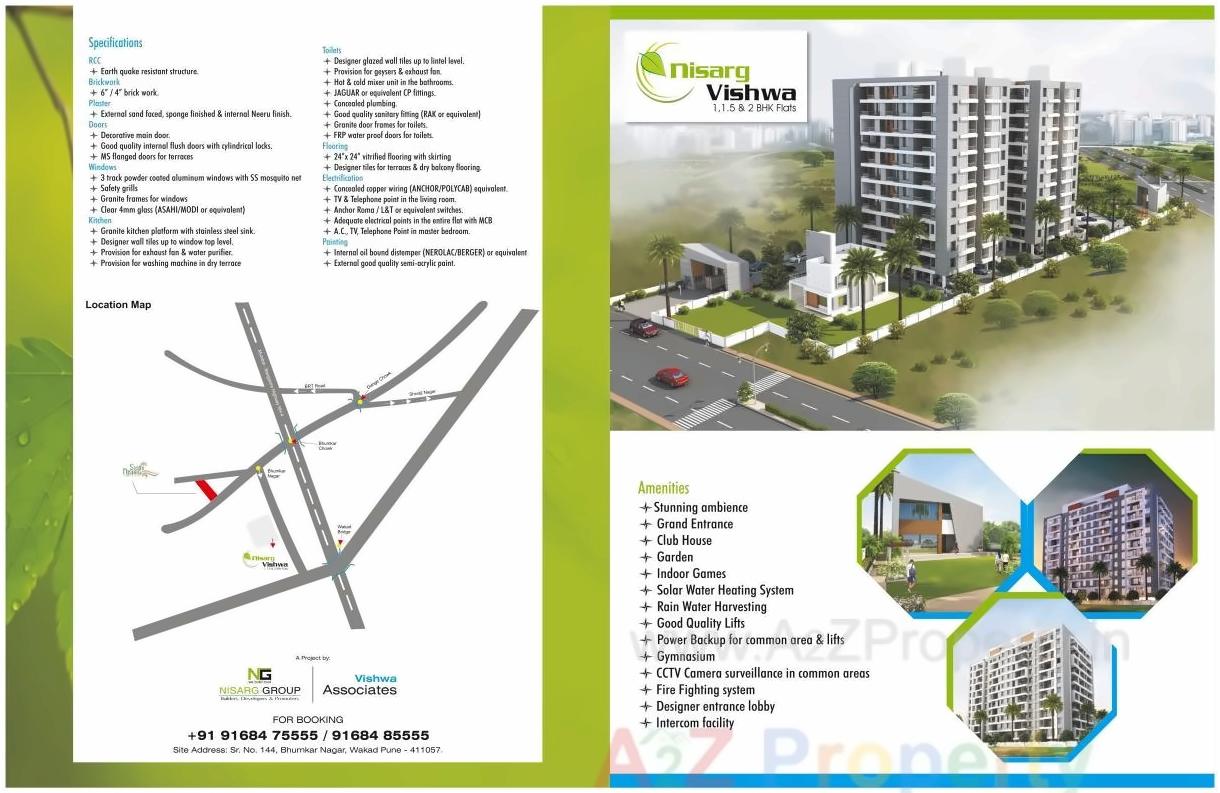  of real estate project Nisarg Vishwa located at Wakad, Pune, Maharashtra