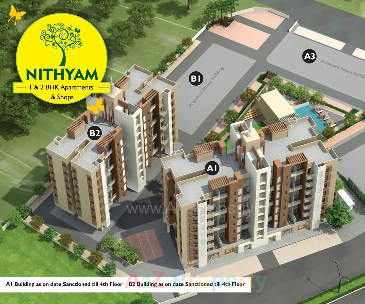 3D Elevation of real estate project Nithyam located at Charholi-kh, Pune, Maharashtra