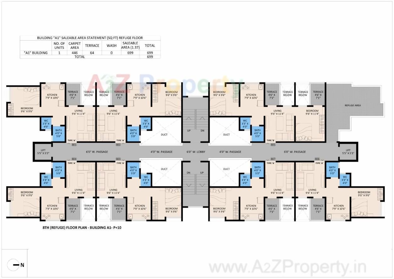 Layout of real estate project Nobles Heights  A1 located at Pune-m-corp, Pune, Maharashtra