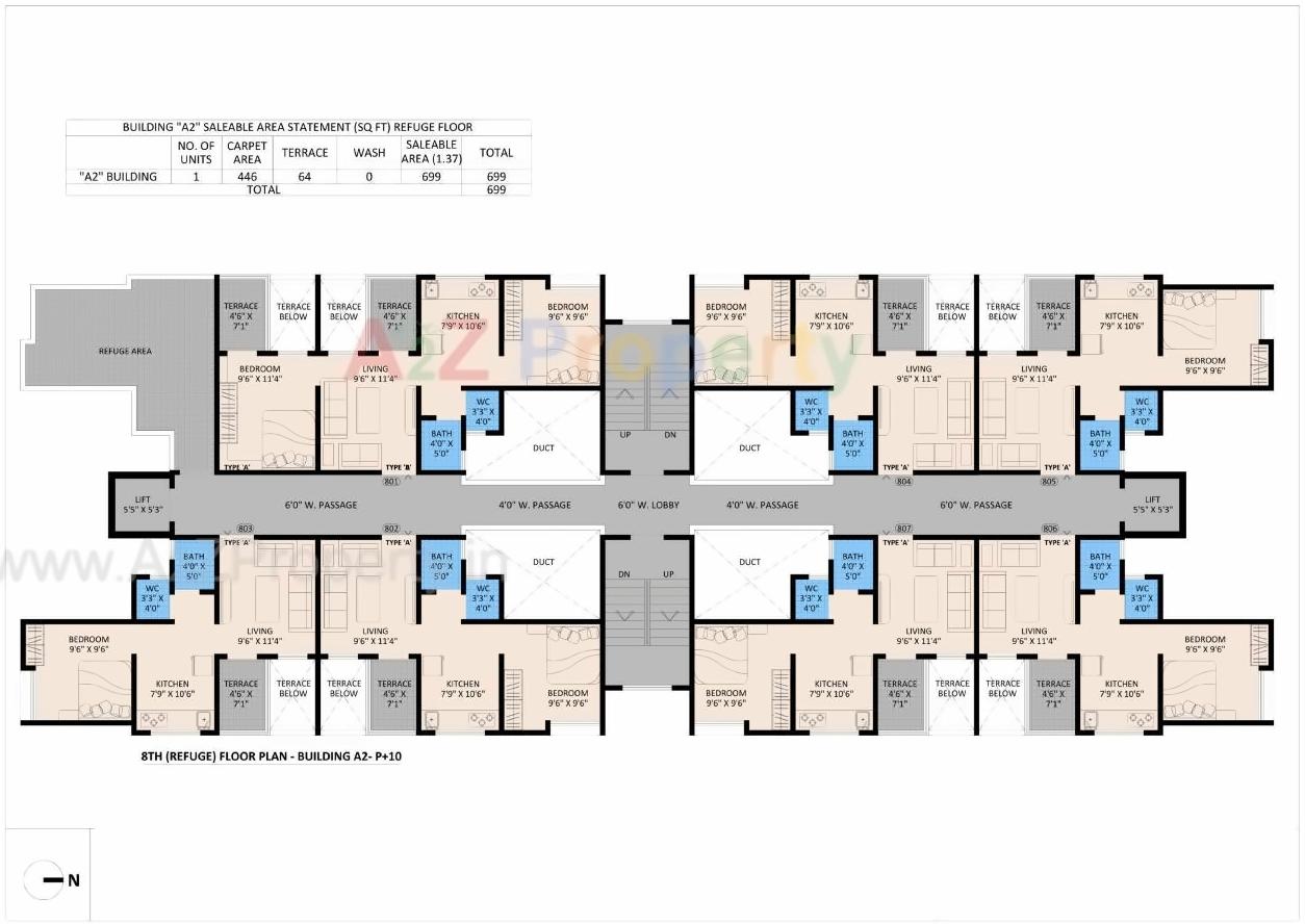 Layout of real estate project Nobles Heights  A1 located at Pune-m-corp, Pune, Maharashtra