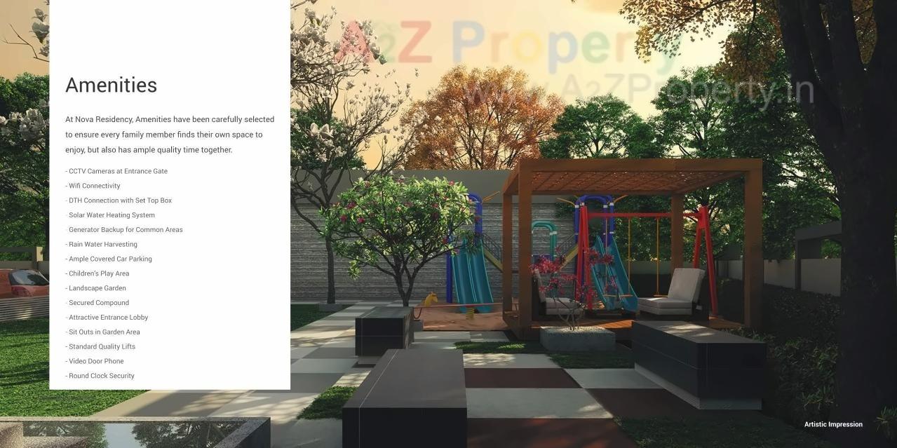 3D Elevation of real estate project Nova Residency located at Tathwade, Pune, Maharashtra