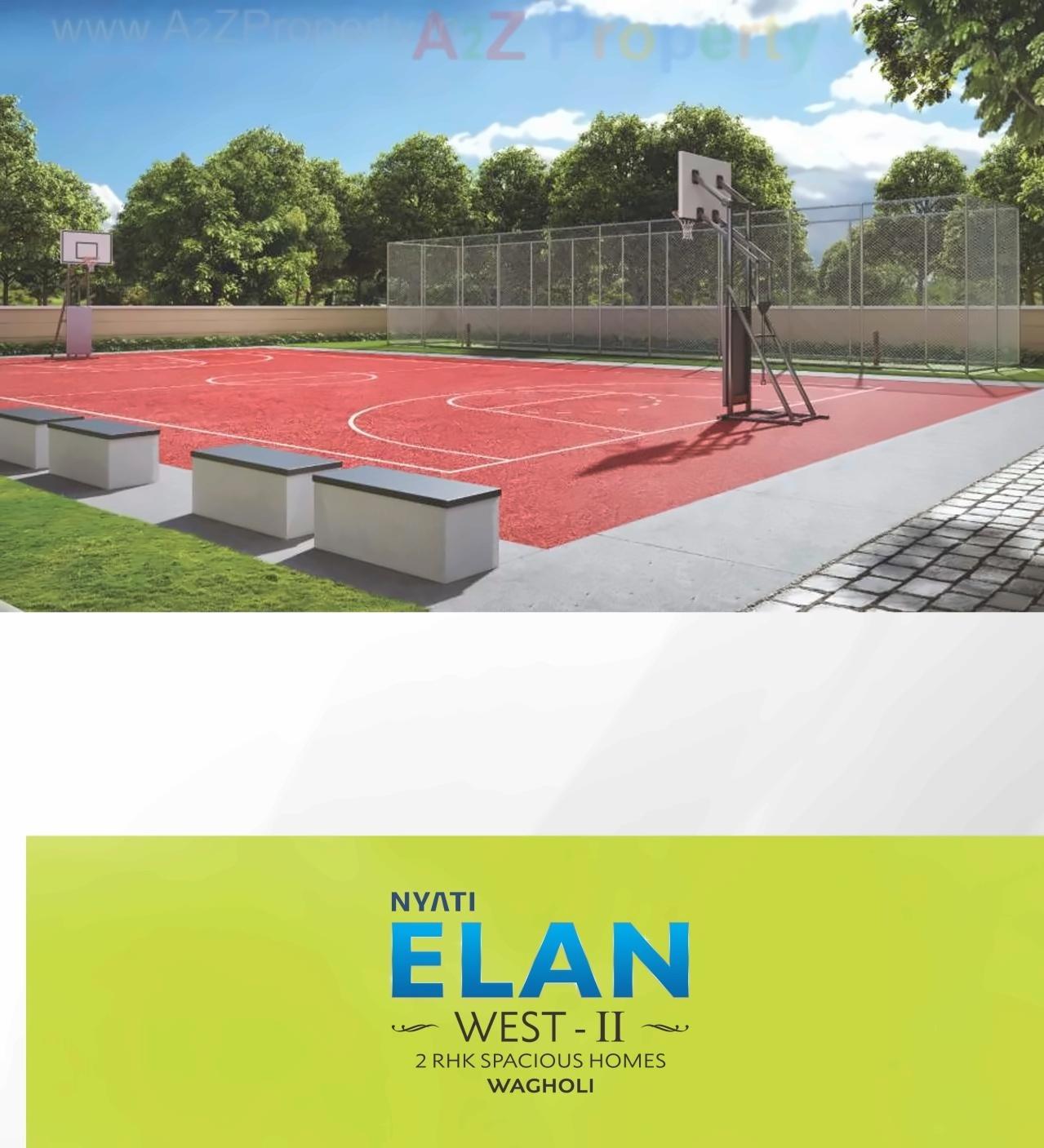 3D Elevation of real estate project Nyati Elan West located at Wagholi, Pune, Maharashtra