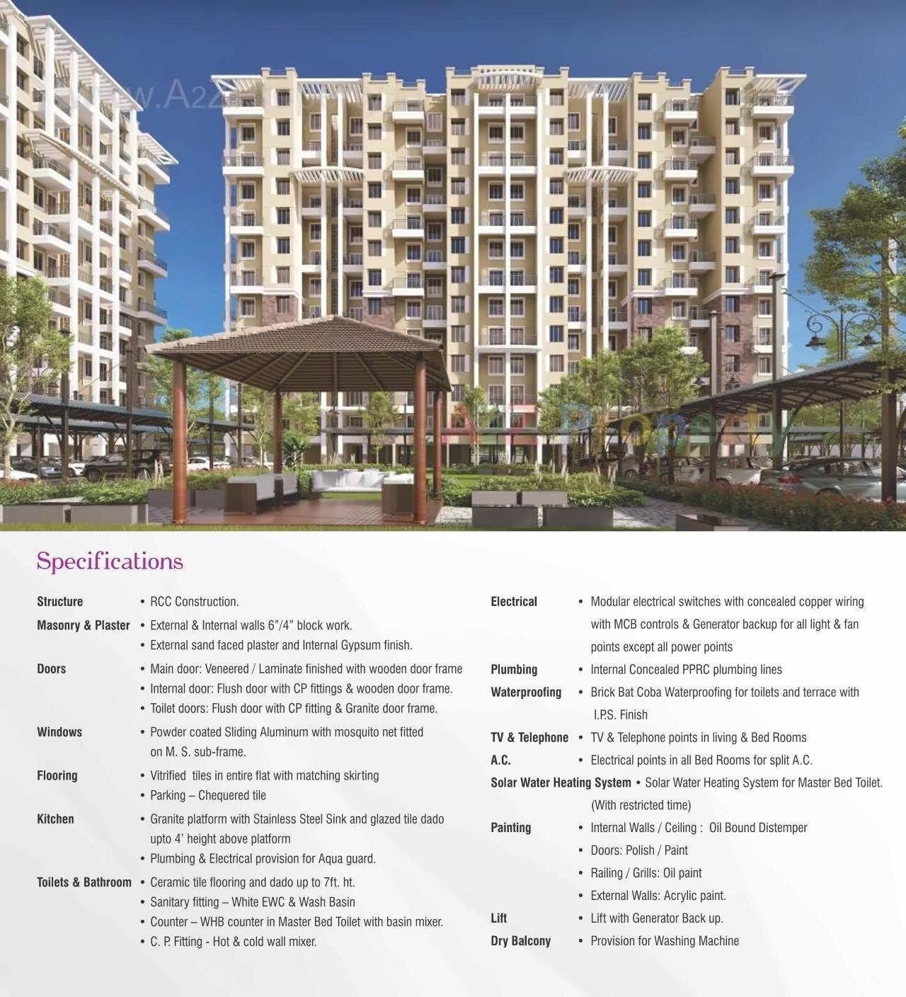  of real estate project Nyati Elan West located at Wagholi, Pune, Maharashtra