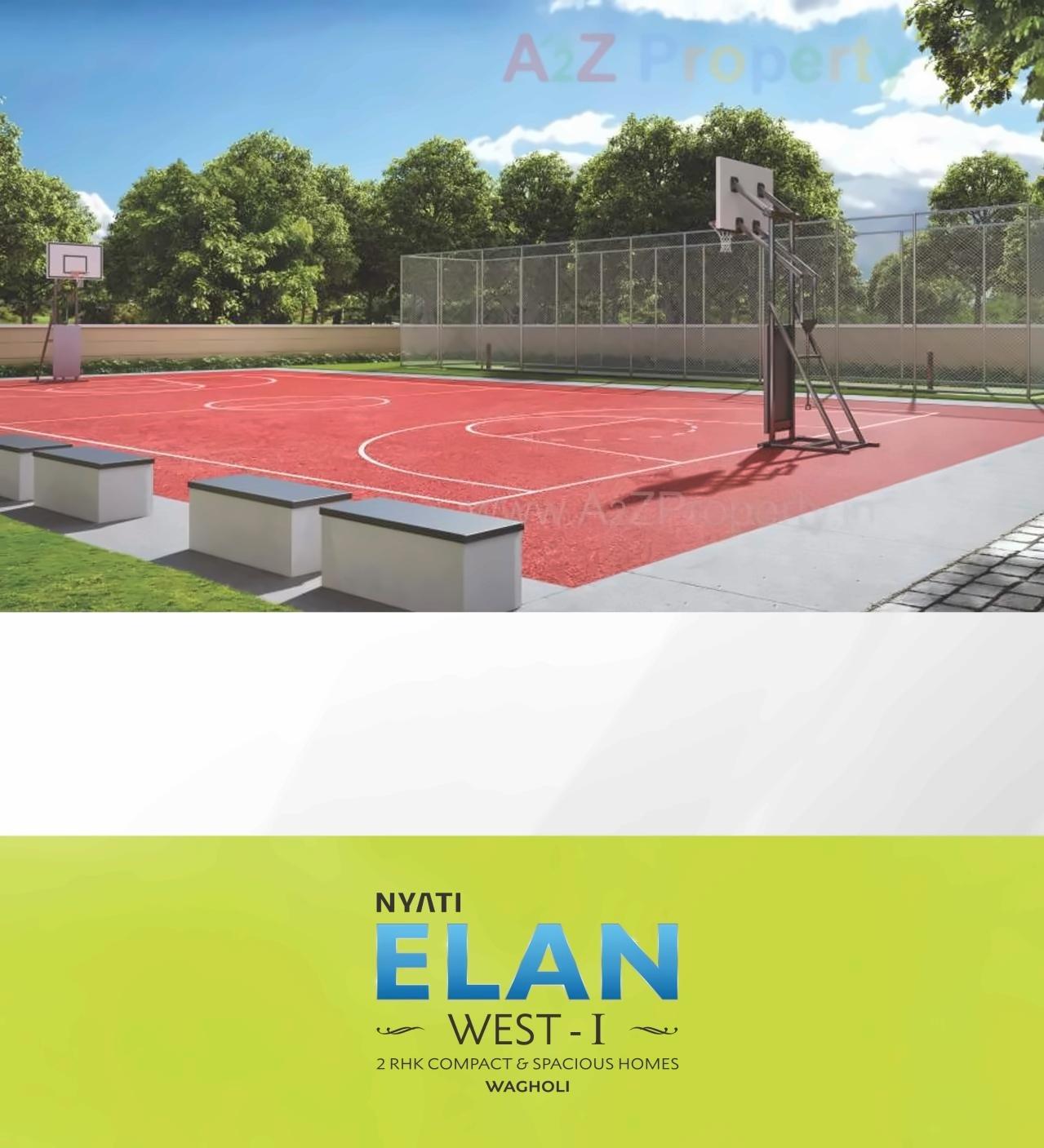 3D Elevation of real estate project Nyati Elan West located at Wagholi, Pune, Maharashtra