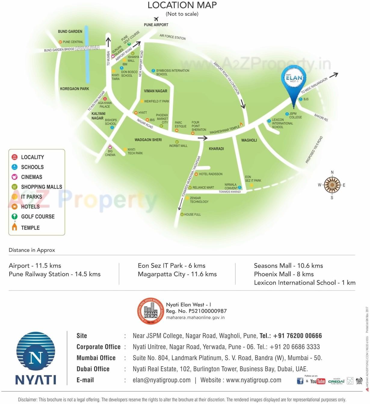  of real estate project Nyati Elan West located at Wagholi, Pune, Maharashtra