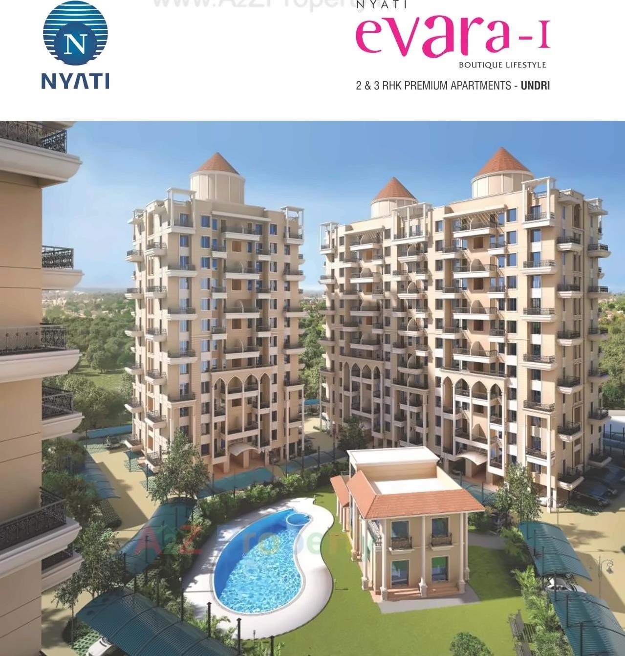 3D Elevation of real estate project Nyati Evara located at Undri, Pune, Maharashtra