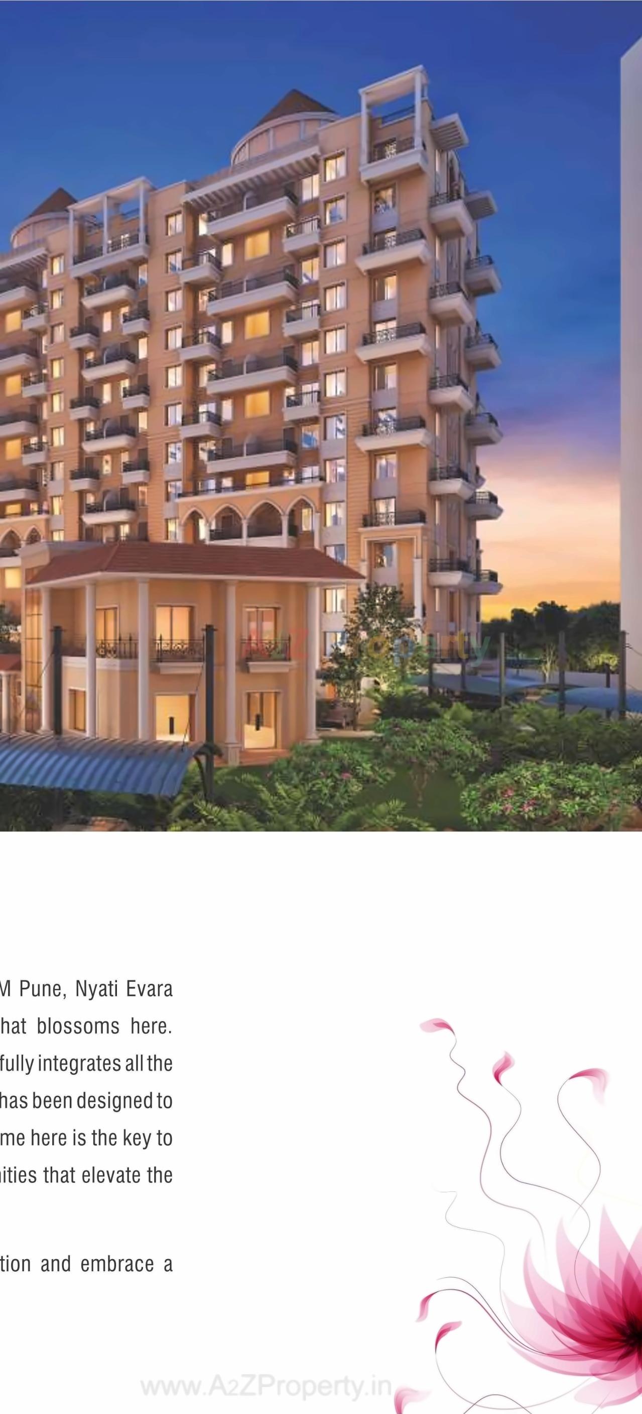 3D Elevation of real estate project Nyati Evara located at Undri, Pune, Maharashtra