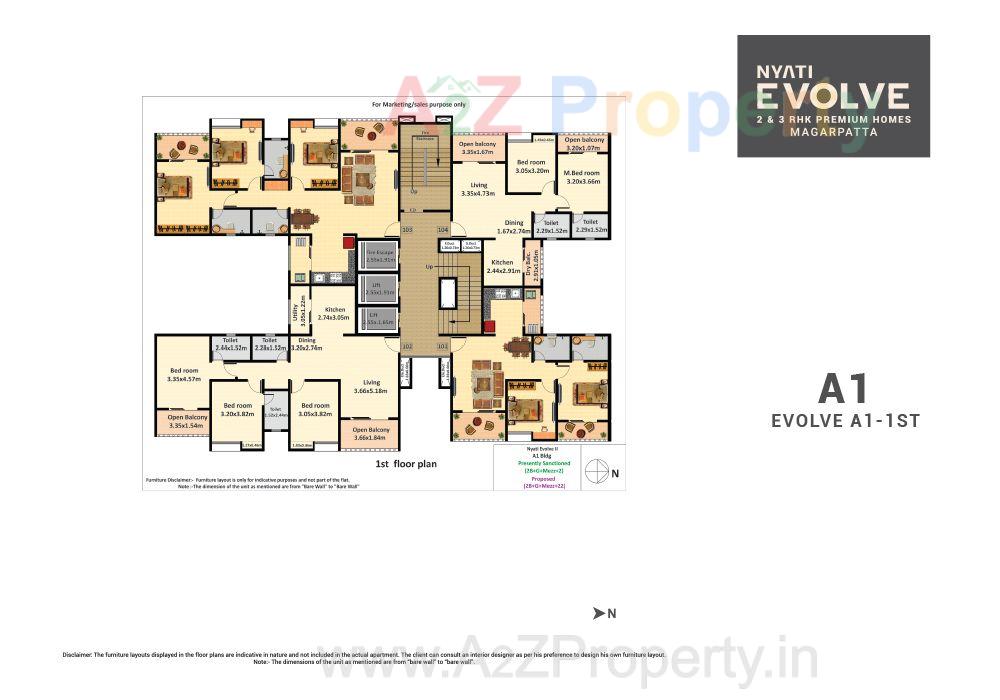 3 (1) of real estate project Nyati Evolve located at Pune-m-corp, Pune, Maharashtra