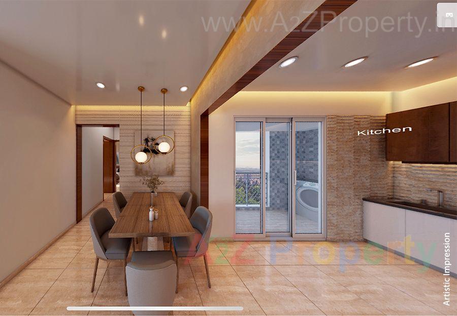 Dining_kitchen_passage of real estate project Nyati Evolve located at Pune-m-corp, Pune, Maharashtra