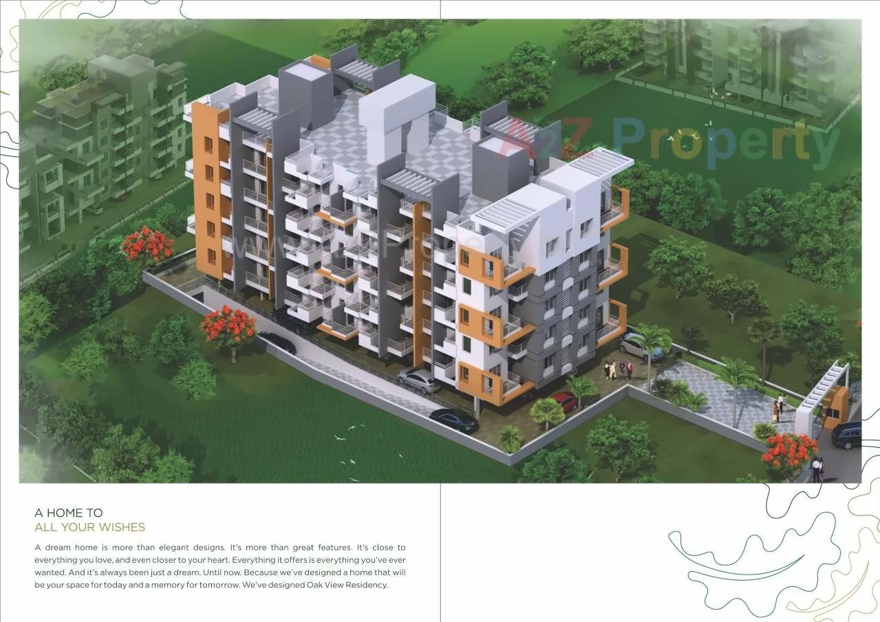 3D Elevation of real estate project Oak View located at Thergaon, Pune, Maharashtra