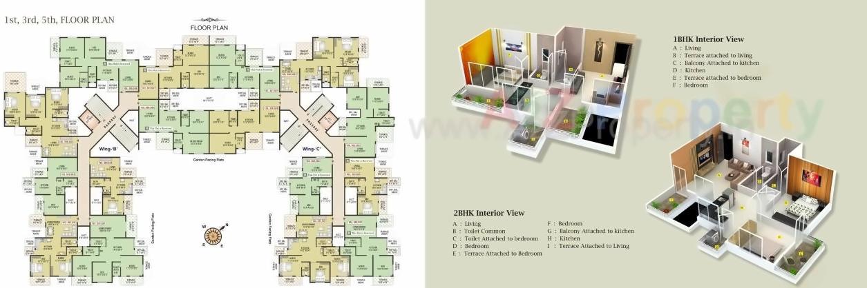 Layout of real estate project Om Paradise located at Pimpri-chinchawad-m-corp, Pune, Maharashtra