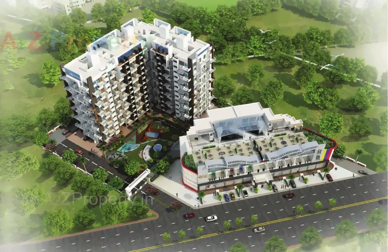3D Elevation of real estate project One Mall located at Pimpri-chinchawad-m-corp, Pune, Maharashtra