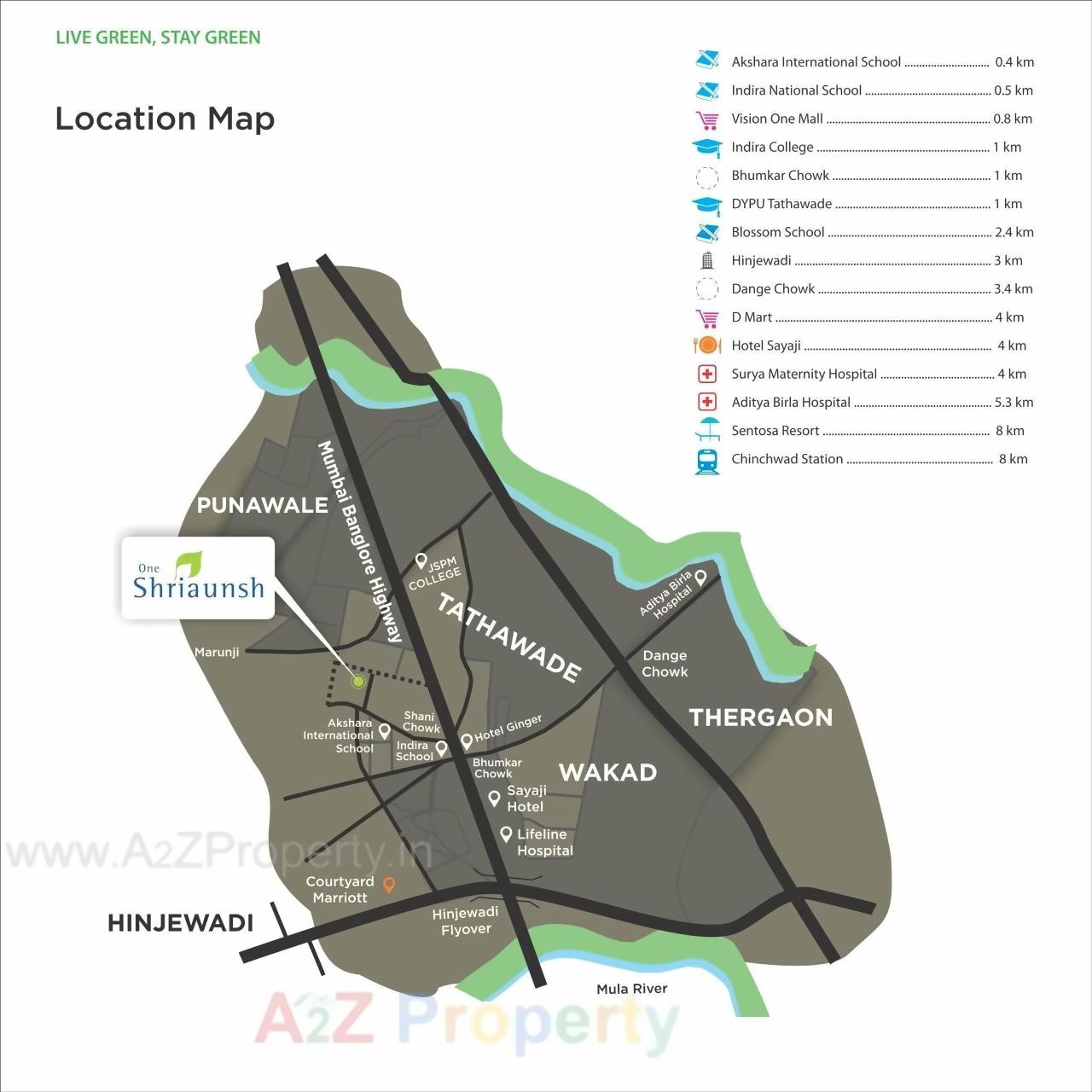  of real estate project One Shriaunsh located at Tathwade, Pune, Maharashtra