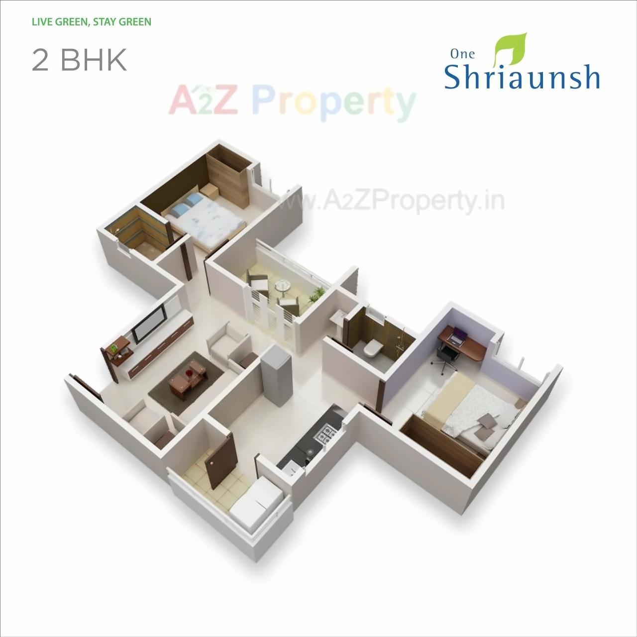 Layout of real estate project One Shriaunsh located at Tathwade, Pune, Maharashtra